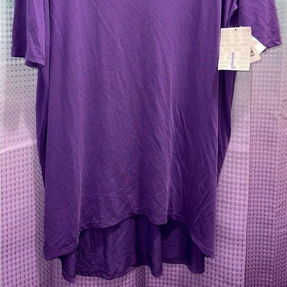NWT Lularoe L solid purple Irma tunic - Picture 2 of 5